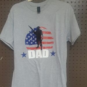 Gray Dad Graphic T-Shirt